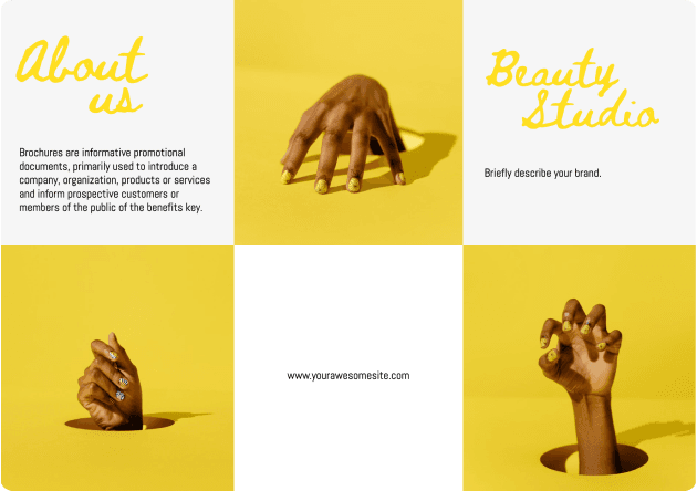 Бесплатно создайте рекламные буклеты онлайн