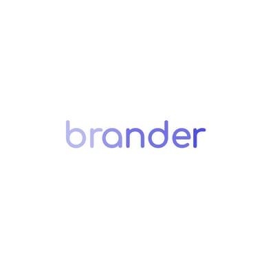 Логотип с Голубым Градиентом Brander