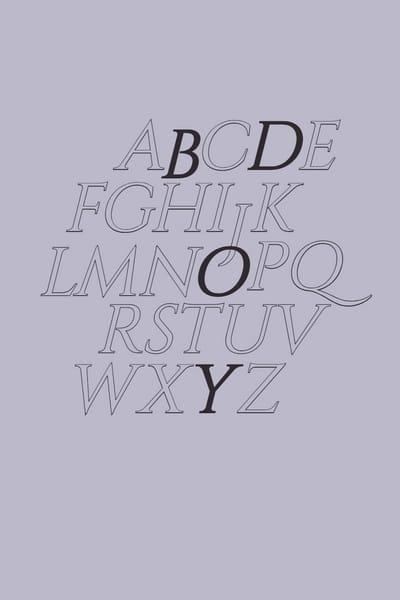 Фиолетальный Алфавит Пин в Pinterest
